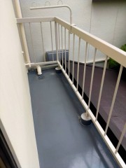 北面バルコニー（防水やりかえ工事、ウレタン塗膜防水）